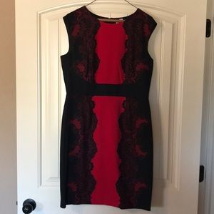 Printed sleeveless sheath dress
